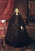 Juan Bautista Martinez del Mazo The Empress Dona Margarita de Austria in Mourning Dress oil painting on canvas